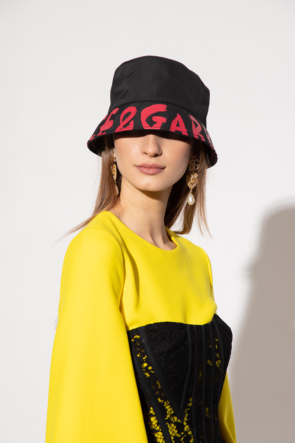 Black Bucket hat with logo Dolce & Gabbana - Vitkac Germany